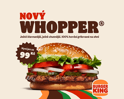 Nový Whopper od Burger Kingu je tady!