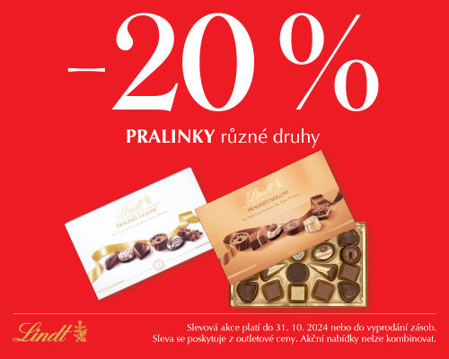 EXTRA sleva 20 % na pralinky