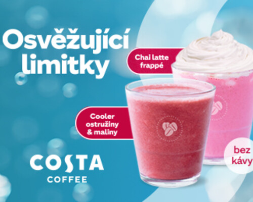 Orientální chuť Chai latte frappé a Ostružina & malina cooler